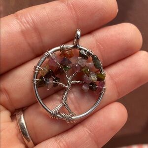 Vintage Silver Tree of Life Necklace with Intricate Design